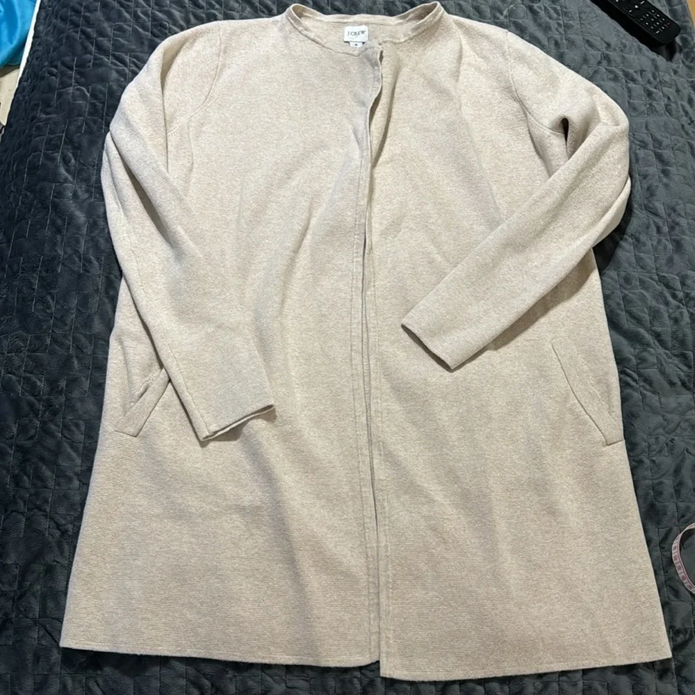J Crew Woman’s 100% Cotton Open‎ Cardigan With Pockets